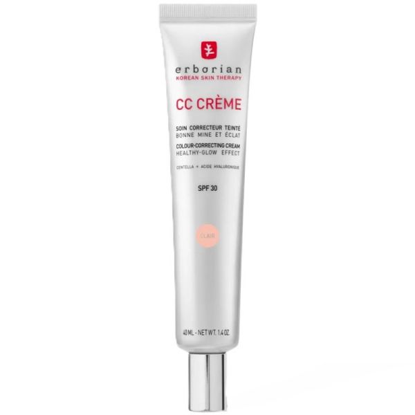 Erborian CC Crème Soin Correcteur SPF30 - 40 ml - Teinte Claire - Soin correcteur illuminateur