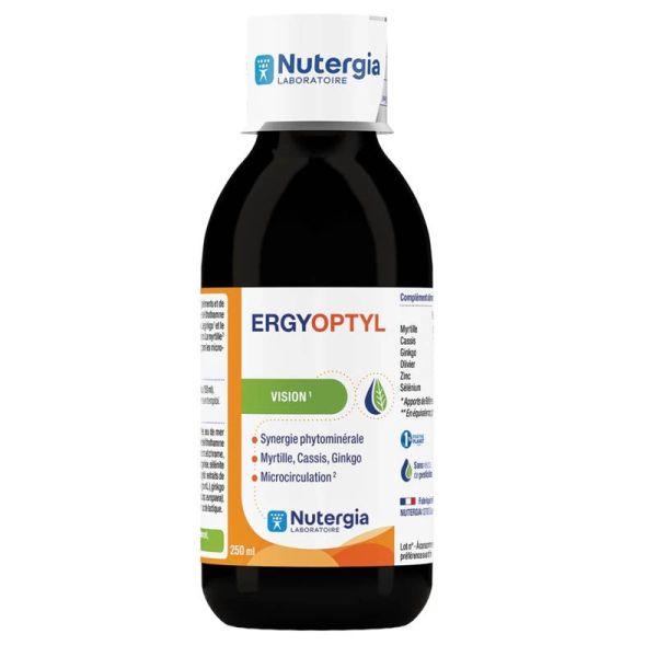 Nutergia Ergyoptyl Solution - Maintien une Vision Normale - 250 ml