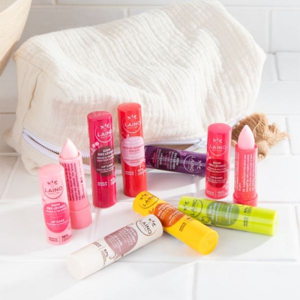 Laino Stick Soin des Lèvres - 4g - Senteur : Cerise - Répare, protège et adoucit les lèvres