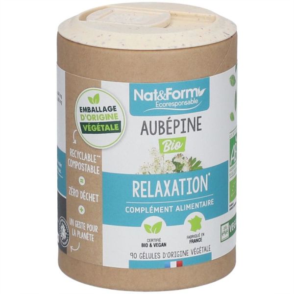 Nat&Form Aubépine Bio - Détente naturelle et sommeil apaisé