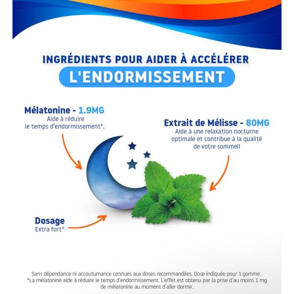 Valdispert Sommeil Rapide 1,9 mg - 60 Gummies - Endormissement rapide