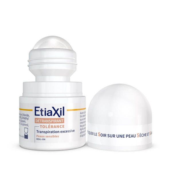 Etiaxil Roll-On Détranspirant Transpiration Excessive - Peaux Sensibles Confort+ - 2 x 50 ml