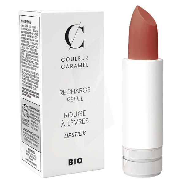 Couleur Caramel Mat Rouge à Lèvres N°281 Nude Brun Doux - Recharge 3,5g