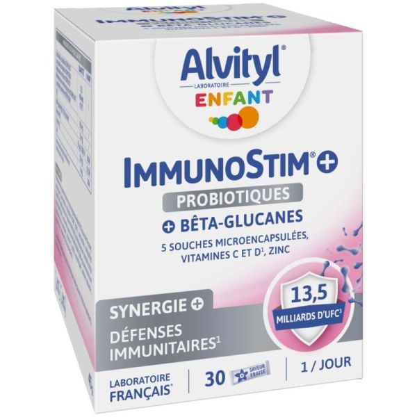 Alvityl Enfant Immunostim+ 30 Sachets - Dès 3 ans - Défenses Immunitaires