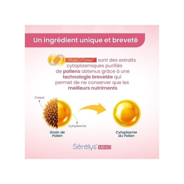 Sérélys Meno 30 gélules – réduction des bouffées de chaleur