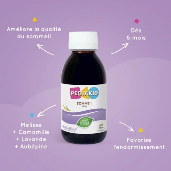 Pédiakid Sirop Sommeil 125 ml – Favoriser l'endormissement et un sommeil naturel