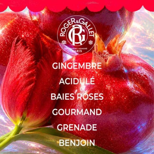 Roger&Gallet Coffret Noël Gingembre Rouge - Eau parfumée et savon bienfaisant