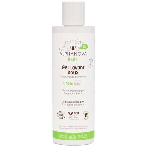 Alphanova Bébé Bio Gel Lavant Doux 50ml – Hygiène et apaisement