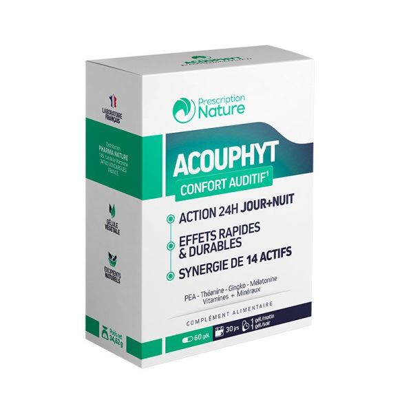 Prescription Nature Acouphyt - Confort Auditif - 60 gélules