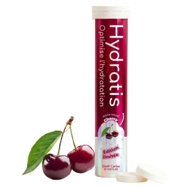 Hydratis Pastilles Effervescentes Cerise x20 – Hydratation et récupération