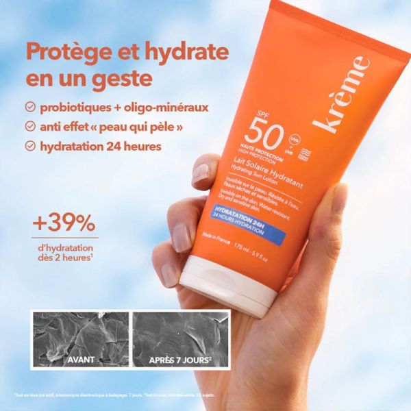 Krème Lait Solaire Hydratant SPF50 175ml – Protection et hydratation