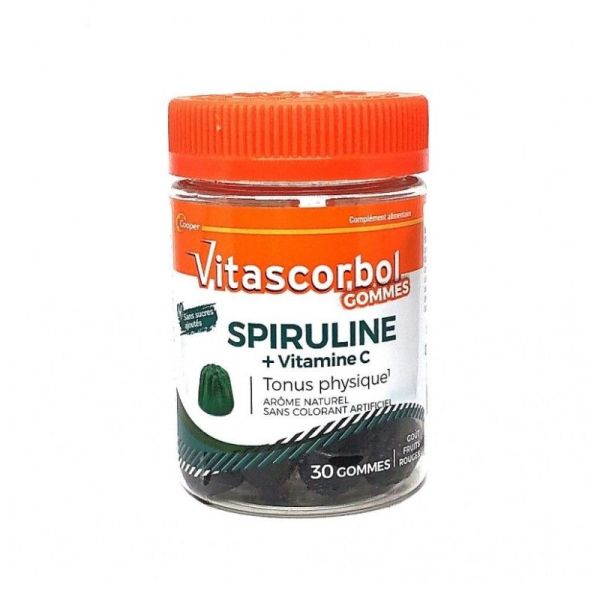 Vitascorbol Spiruline et Vitamine C - 30 gommes