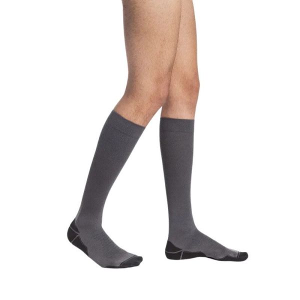 Sigvaris Active Loisirs Chaussettes de Contention Homme Gris - Long - Taille S