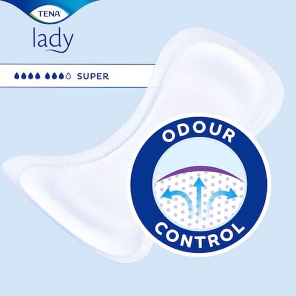 TENA Lady Super - 30 Protections Absorbante pour Femme - Fuites Urinaires Modérées à Fortes