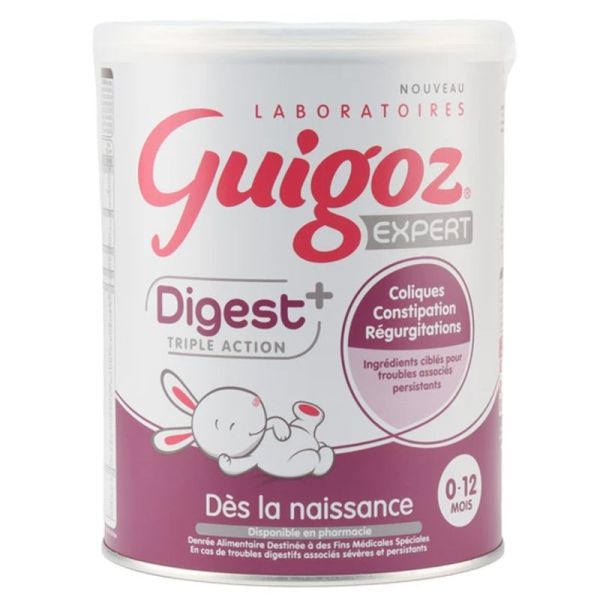 Guigoz Expert Digest+ Lait Infantile - 780g - 0 à 12 mois - Confort digestif et bien-être quotidien