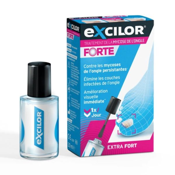 Cooper Excilor Forte Traitement de la Mycose de l'Ongle Antifongique - 30ml + Coupe Ongles