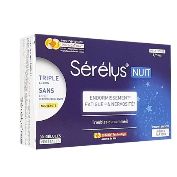 Sérélys Nuit 30 gélules végétales