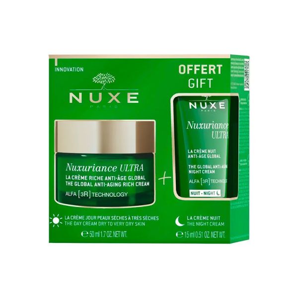 Nuxe Nuxuriance Ultra Crème Anti-Âge Peaux Sèches 50 ml + Crème Nuit Anti-Âge Global 15 ml