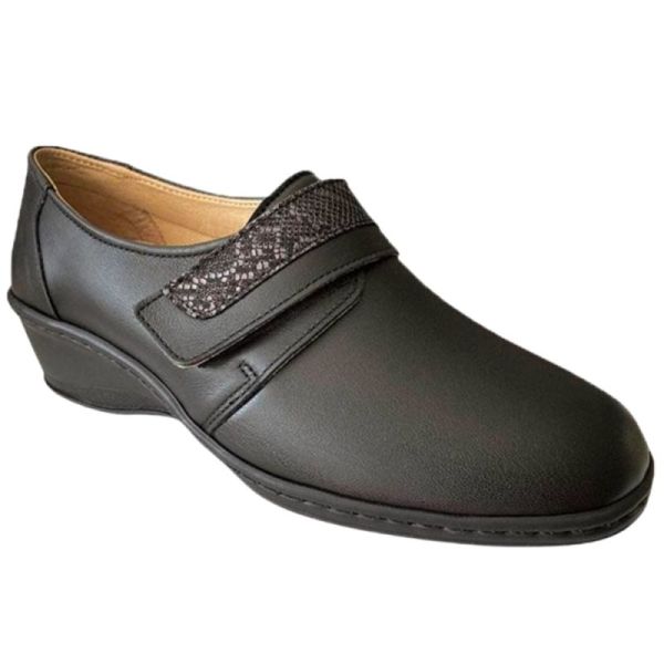 Gibaud CHUT Olbia Noir - Chaussures Confort Femme Pieds Déformés