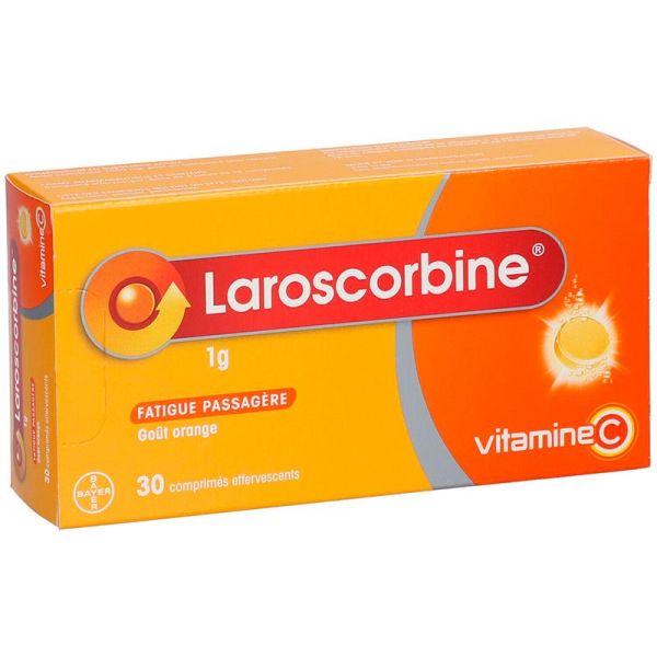 Laroscorbine Sans Sucre 1 g - 30 comprimés effervescents