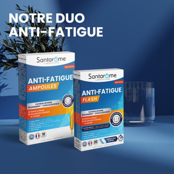 Santarome Anti-Fatigue 10 Ampoules – Énergie et récupération