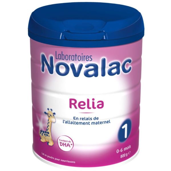 Novalac Relia 1 Lait en Poudre de Relais 1er Âge 0-6 Mois - 800g