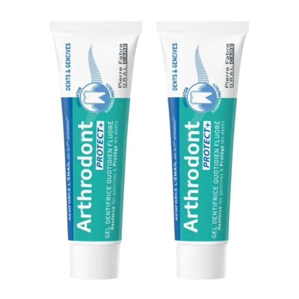 Arthrodont Protect + Gel Dentifrice Fluoré Protection Gencives & Dents - 2 x 75ml