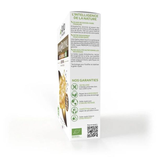 Arkopharma Arkoroyal Trésor de la Ruche Gelée Royale 2500mg Bio 20 ampoules