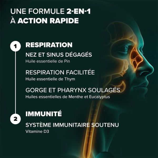 Arkopharma Arkogelules Nez Sinus Gorge 30 Capsules – Confort respiratoire et immunité