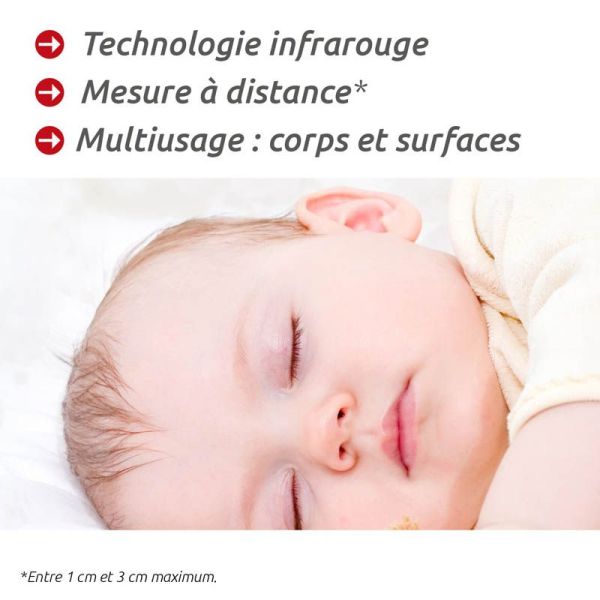 Torm Thermomètre Flash Sans Contact - 1 pièce - Mesure rapide et hygiénique