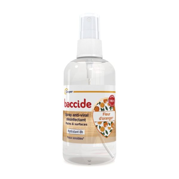 Baccide Spray Anti-viral Désinfectant - Mains & Surfaces - Fleur d'Oranger - 100ml