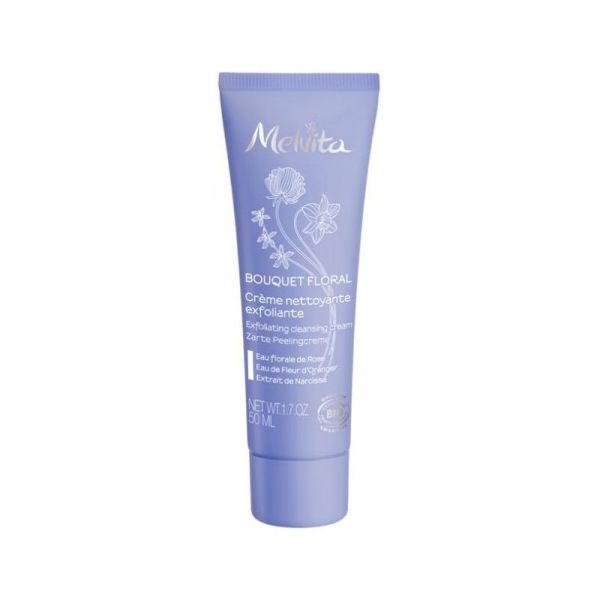 Melvita Bouquet Floral Crème Nettoyante Exfoliante Bio 50 ml