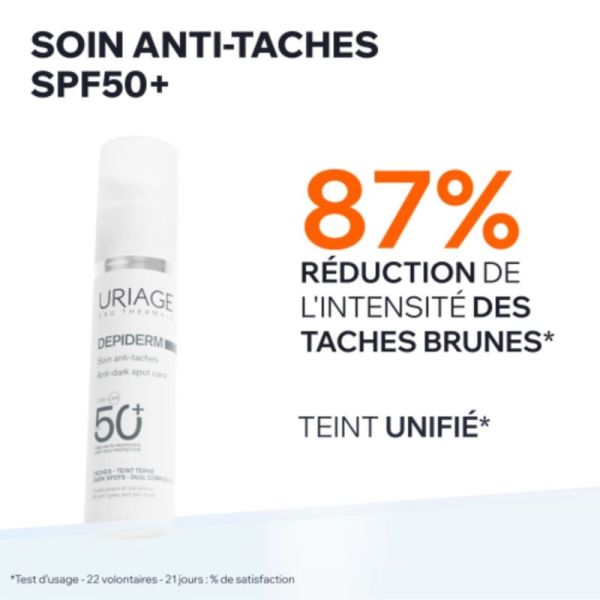 Uriage Depiderm Soin Anti-Taches SPF50+ 30 ml - Prévient et protège contre les taches