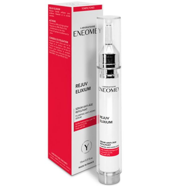 Eneomey Rejuv Elixium - Sérum Anti-Age Répulpant 15 ml - Améliore l'Elasticité et Tonicité de la peau - Effet Liftant