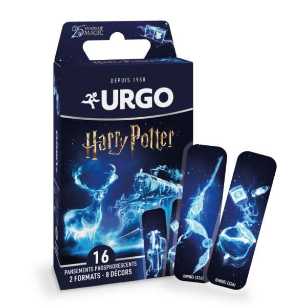 Urgo Harry Potter Pansements Phosphorescents - 16 Pansements de 2 Formats