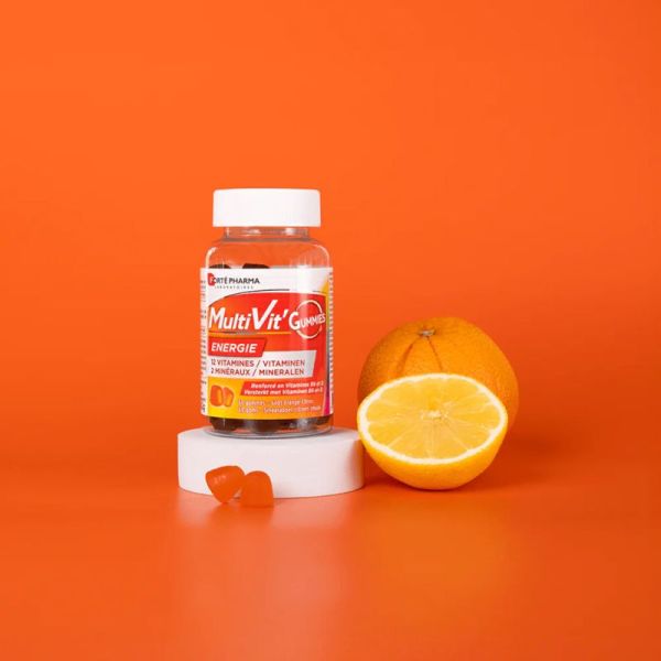 Forté Pharma Multivit' Énergie - 60 Gummies - Vitalité quotidienne et soutien de l’immunité