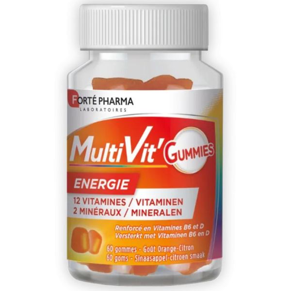 Forté Pharma Multivit' Énergie - 60 Gummies - Vitalité quotidienne et soutien de l’immunité