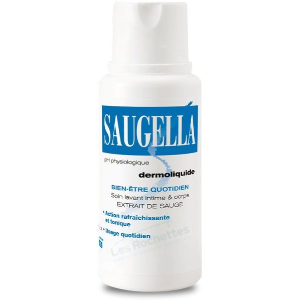 Saugella Dermoliquide Gel Lavant Intime 250 ml - Confort et Équilibre Intime, Anti-Odeurs
