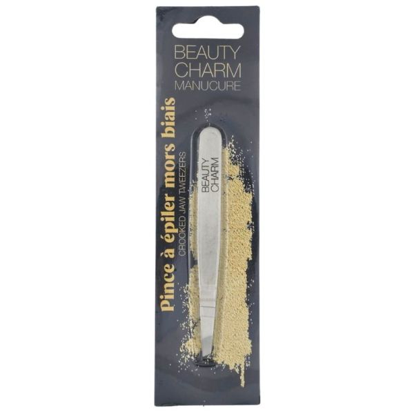 Beauty Charm Pince à Épiler Mors Biais - Epilation de précision du visage