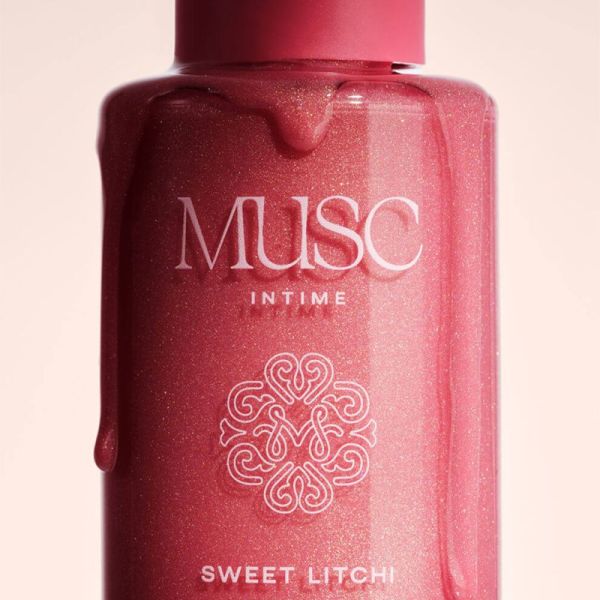 Musc Intime Sweet Litchi Huile Glow Pailletée Corps 100ml – Éclat et nutrition