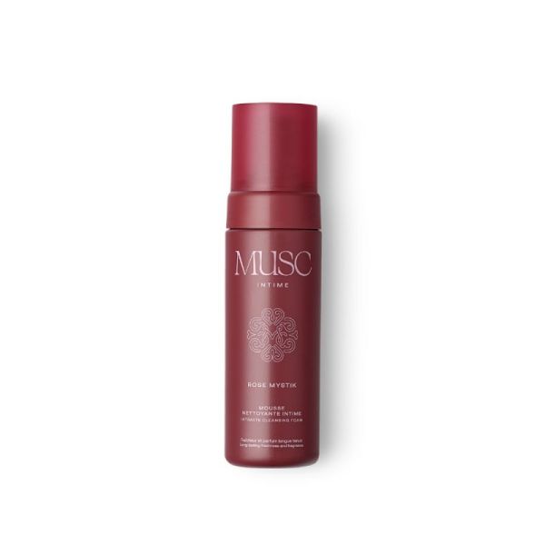 Musc Intime Rose Mystik Mousse Nettoyante Intime 150 ml - Fraîcheur et parfum longue tenue pour la toilette intime