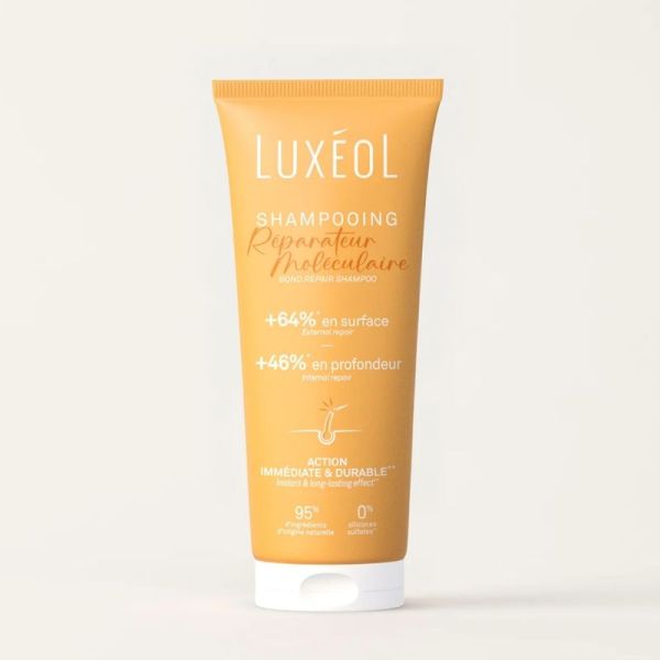 Luxéol Shampooing Réparateur Moléculaire 200ml – Fibre renforcée et lissée