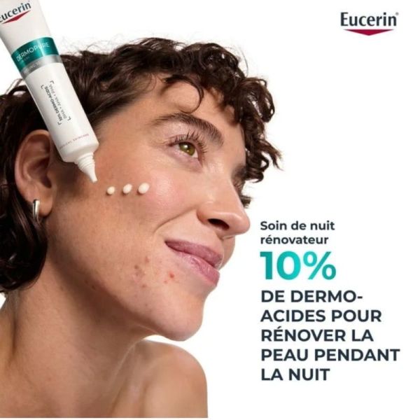 Eucerin Dermopure Clinical Peeling 10 Soin de Nuit Rénovateur 40 ml - Renouvelle le grain de peau et réduit les imperfections