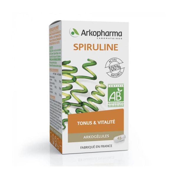 Arkopharma Arkogélules Spiruline Bio 45 gélules