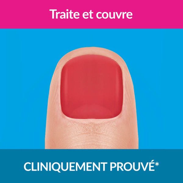 Excilor Forte Color Vernis Traitement - 30ml - Couleur : Rouge Corail - Soin traitant & esthétique 2 en 1