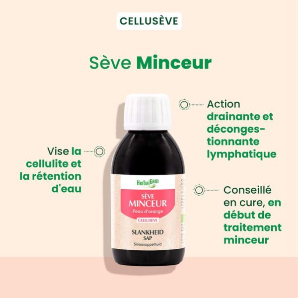 HerbalGem Celluseve Minceur Bio 250ml – Silhouette et drainage