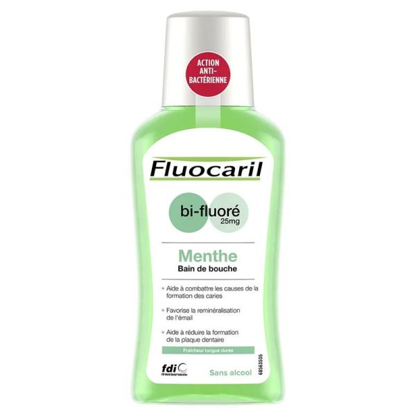 Fluocaril Bain de Bouche Bi-Fluoré 250mg Menthe - 250ml