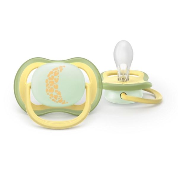 Philips Avent Ultra Air Day and Night Sucettes Orthodontiques en Silicone +18 Mois - 2 Sucettes