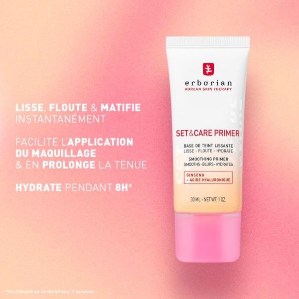 Erborian Set & Care Primer 30 ml - Base de teint lissante, matifiante et hydratante