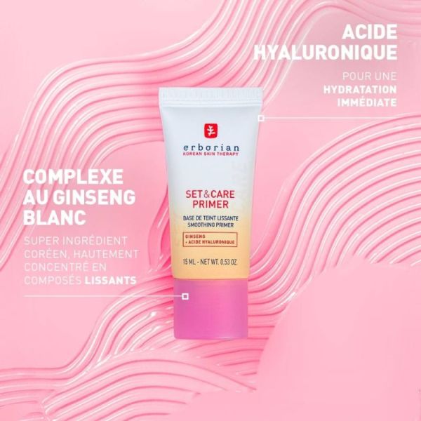 Erborian Set & Care Primer 30 ml - Base de teint lissante, matifiante et hydratante